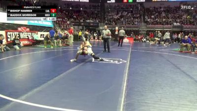 1A-132 lbs Champ. Round 1 - Bishop Hammen, Earlham vs Maddox Morrison, North Butler-Clarksville