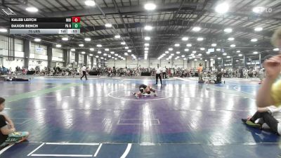 70 lbs Round Of 16 - Kaleb Leitch, Indiana Outlaws Red - EL vs Daxon Bench, PA Revival - EL