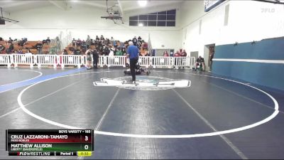 165 lbs Cons. Round 5 - Matthew Allison, Liberty (Bakersfield) vs Cruz Lazzaroni-Tamayo, Paso Robles