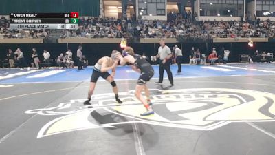 120-4A/3A 5th Place Match - Owen Healy, Meade vs Trent Shipley, South River