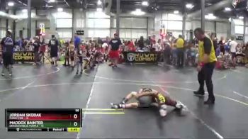 56 lbs Round 1 (6 Team) - Maddox Bainter, Untouchables Purple vs Jordan Skodak, Funky Fire