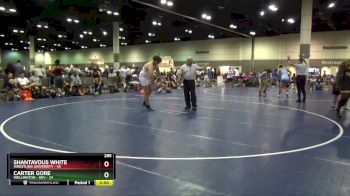 285 lbs Round 2 (10 Team) - Shantavous White, Wrestling University vs Carter Gore, Wellington - Dev