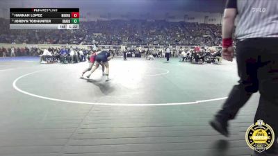 G6A-120 lbs Cons. Semi - Jordyn Todhunter, Broken Arrow-Girls vs Hannah Lopez, Moore-Girls