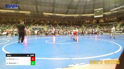 95 lbs Consi Of 8 #2 - Sy Stoute, North Desoto Wrestling Academy vs AJ Woerpel, Team Nazar