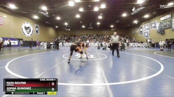 125 lbs Cons. Round 4 - Sophia Quinonez, Coalinga vs Faith Richter, Nipomo