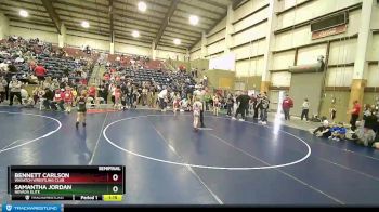 70 lbs Semifinal - Samantha Jordan, Nevada Elite vs Bennett Carlson, Wasatch Wrestling Club