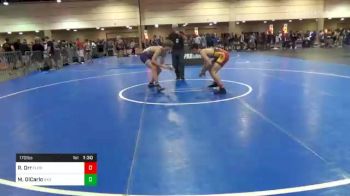 170 lbs Quarterfinal - Micah DiCarlo, 843 Elite Wrestling Club vs Riley Orr, Florida