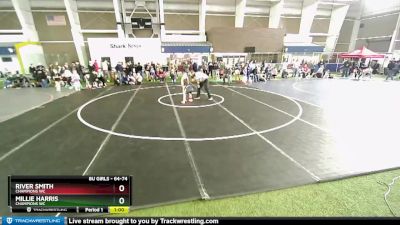 64-74 lbs Round 3 - River Smith, Champions WC vs Millie Harris, Champions WC