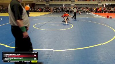 85 lbs Cons. Semi - Jarett Moenkedick, Hibbing vs Brayden Nielsen, KMS