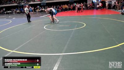 285 lbs Cons. Round 2 - Darren Foster, Thunder Mountain vs Rueger Mothershead, Palmer High School