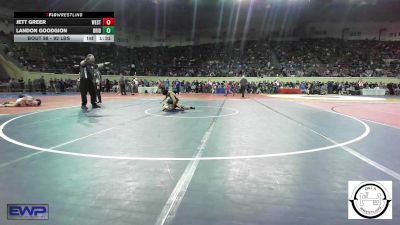 92 lbs Round Of 16 - Jett Greer, Westmoore Wresting vs Landon Goodgion, Bridge Creek Wrestling