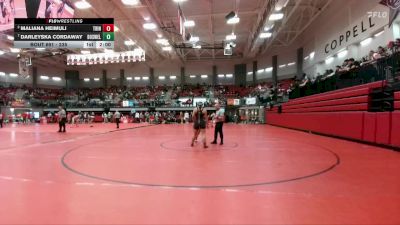 235 lbs Quarterfinal - Darleyska Cordaway, Fort Worth Boswell vs Maliana Heimuli, Euless Trinity