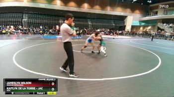 130 lbs Champ. Round 3 - Jameslyn Wilson, Rancho Bernardo vs Kaitlyn De La Torre - Jackson, Hug