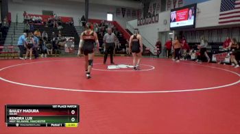 145-JVA 1st Place Match - Kendra Lux, West Delaware, Manchester vs Bailey Madura, Solon