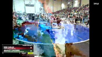 131 lbs Champ. Round 3 - Erik Carlile, Penns Valley Area Hs vs Bradley Cantineri, Odessa Montour-Watkins Glen Sr HS