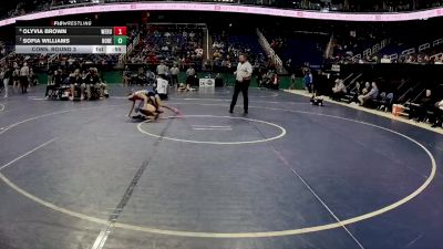107 lbs Cons. Round 3 - Sofia Williams, North Henderson  vs Olyvia Brown, West Rowan