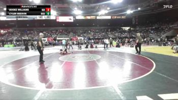 98 lbs Semifinal - Bodee Williams, Meridian vs Cyler Beeson, Middleton