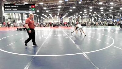 132 lbs Consi Of 64 #1 - Brock Pedrick, PA vs Bradyn Cerra, CT