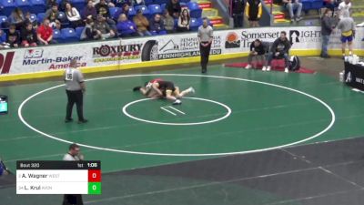 132 lbs Round Of 32 - Aidan Wagner, West York vs Logan Krul, Avonworth