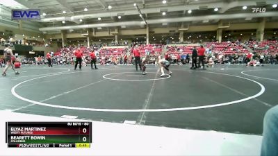 80 lbs Cons. Semi - Bearett Bowin, Columbus vs Elyaz Martinez, Westy Futures
