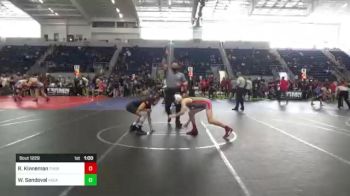 102 lbs Consi Of 16 #2 - Ryder Kinneman, Thorobred WC vs Wyatt Sandoval, Vacaville WC