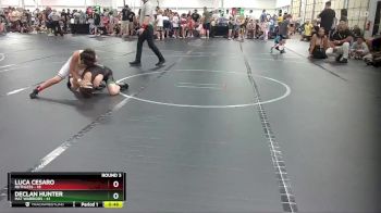 88 lbs Round 3 (6 Team) - Declan Hunter, Mat Warriors vs Luca Cesaro, Ruthless