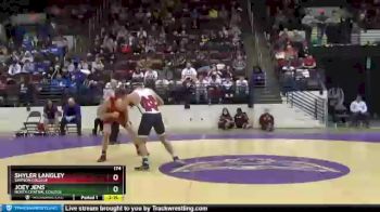 174 lbs Cons. Semi - Joey Jens, North Central College vs Shyler Langley, Simpson College