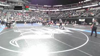 G105-5A 3rd Place Match - Sarah Brown, Lewis-Palmer Girls vs Lola Gonzales, Chatfield Girls