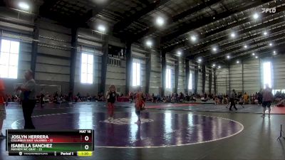 112 lbs Finals (8 Team) - Isabella Sanchez, Mayhem WC Gray vs Joslyn Herrera, Columbus East Valkries