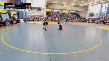 120 lbs 7th Place Match - Cole Moffett, Caesar Rodney H S vs Haji Saccoh, Christiana H S
