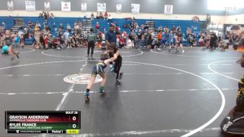 52 lbs Semifinal - RyLee France, Spartanburg Wrestling Academy vs Grayson Anderson, Summerville Takedown Club