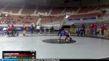 D1-113 lbs Cons. Round 1 - Caden Benjamin, Desert Ridge vs Keimari Glass, Dobson