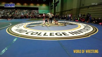 46 lbs Round Of 16 - Preslie Dickerson, Clinton Youth Wrestling vs Caroline Angel, SoCal Hammers