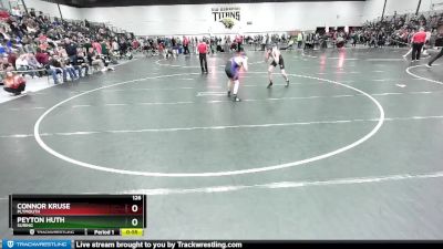 126 lbs Cons. Round 2 - Connor Kruse, Plymouth vs Peyton Huth, Suring