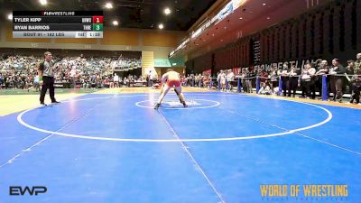 182 lbs Quarterfinal - Tyler Kipp, Golden Hawks Wrestling Club vs Ryan Barrios, THRESHOLD WRESTLING CLUB