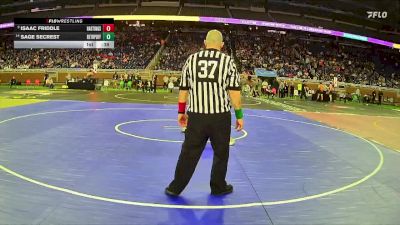 D1-215 lbs Cons. Round 2 - Sage Secrest, Muskegon Reeths-Puffer vs Isaac Friddle, Hastings HS