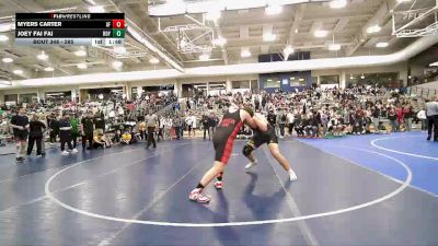 285 lbs Champ. Round 1 - Myers Carter, American Fork vs Joey Fai Fai, Roy