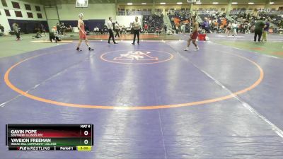 149 lbs Cons. Round 4 - Yaveion Freeman, Indian Hill Community College vs Gavin Pope, Southern Illinois RTC