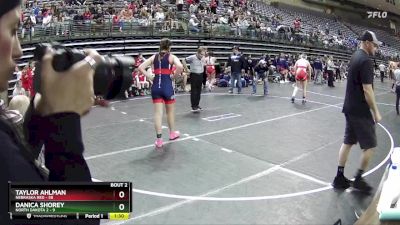 150 lbs Round 1 (6 Team) - Danica Shorey, North Dakota 2 vs Taylor Ahlman, Nebraska Red