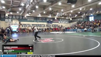 143 lbs Cons. Semi - Alanah Hawkins, Vista Murrieta vs Sara Garcia, Murrieta Mesa