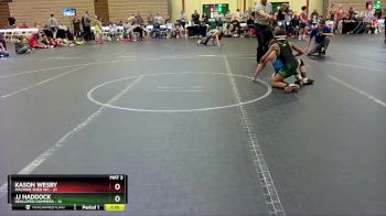 84 lbs Round 2 (6 Team) - Kason Wesby, Machine Shed WC vs JJ Haddock, Henlopen Hammers