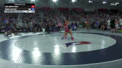 135 lbs Champ. Round 3 - Ana Sofia Vega vs Emma Kaylor, Donahue Wrestling Academy