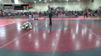 60 lbs Cons. Round 2 - Grayson Alvis, MGM Silver Spartans vs Ryder Sather, Saint Peter Saints