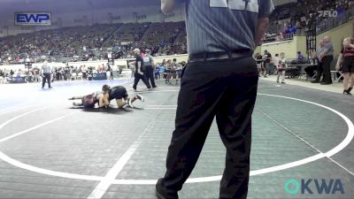 105 lbs Quarterfinal - Chebon Warrior, Tecumseh Youth Wrestling vs Harbor Hicks, Sallisaw Takedown Club