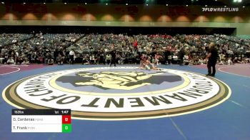 152 lbs Quarterfinal - Daniel Cardenas, Pomona vs Trevor Frank, Payson