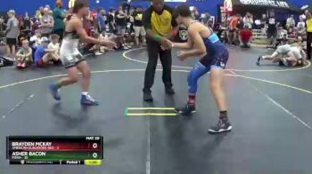 117 lbs Semis & 1st Wrestleback (8 Team) - Asher Bacon, POWA vs Brayden McKay, American Gladiators-Red