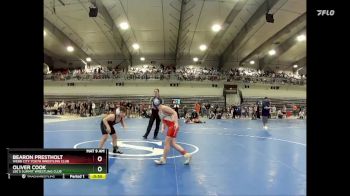 85 lbs 5th Place Match - Oliver Cook, Lee`s Summit Wrestling Club vs Bearon Prestholt, Webb City Youth Wrestling Club