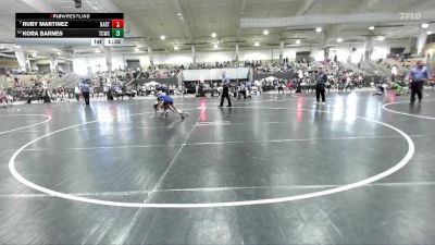 112 lbs Champ. Round 1 - Ruby Martinez, Dawgs Wrestling Club vs Kora Barnes, Crater City Bucks