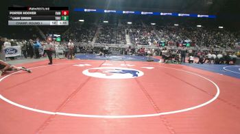 4A-132 lbs Champ. Round 1 - Porter Hoover, Evanston vs Liam Green, Thunder Basin High School