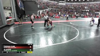 190 lbs Champ. Round 1 - Thomas Cline, Brown Deer Jr Falcons vs Rj Quinn, Spring Valley / Elmwood